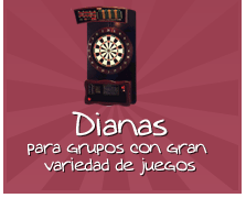 Dianas, Las dianas se ofrecen como un interesante juego de grupo. Son modelos que soportan una amplia de variedad de juegos