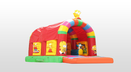 Castillo Hinchable Multisimpson