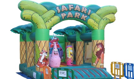 Castillo Hinchable Safari – Bob Esponja